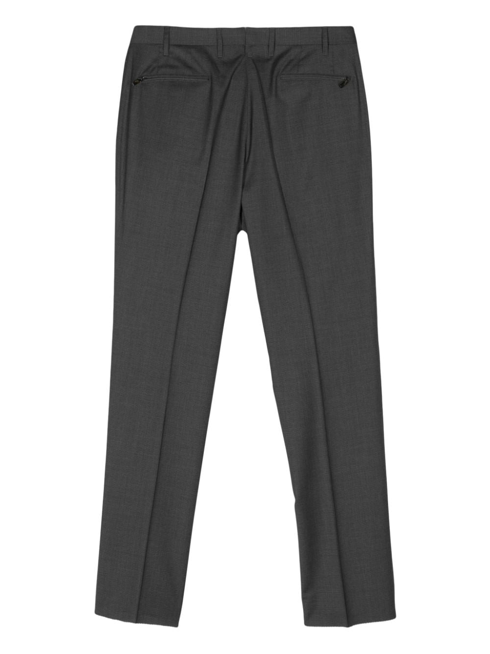 Shop Corneliani Mid-rise Tailored Trousers In Grey