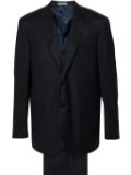 Corneliani single-breasted virgin wool suit - Blue