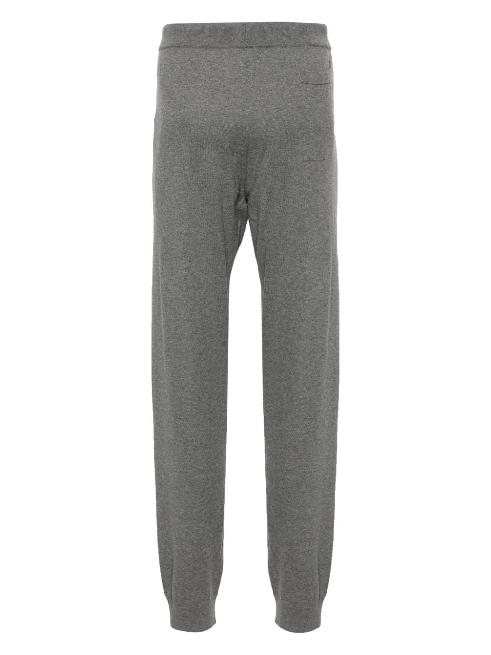 Shop Corneliani Mélange-effect Track Pants In Grey