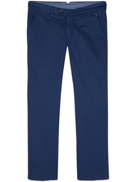 tapered-leg chino trousers