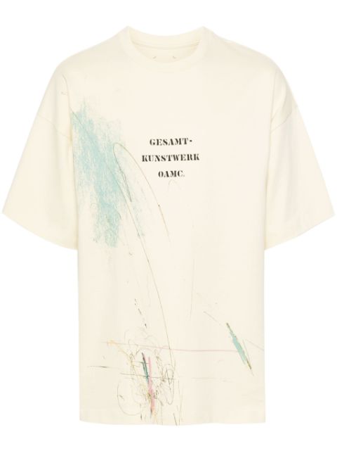 OAMC Scribble T-Shirt aus Bio-Baumwolle