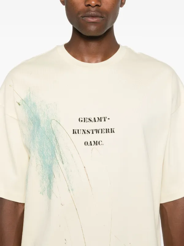OAMC 24SS Tシャツ Scribble T Shirt Sサイズ OAMC Scribble Tシャツ | イエロー | FARFETCH JP