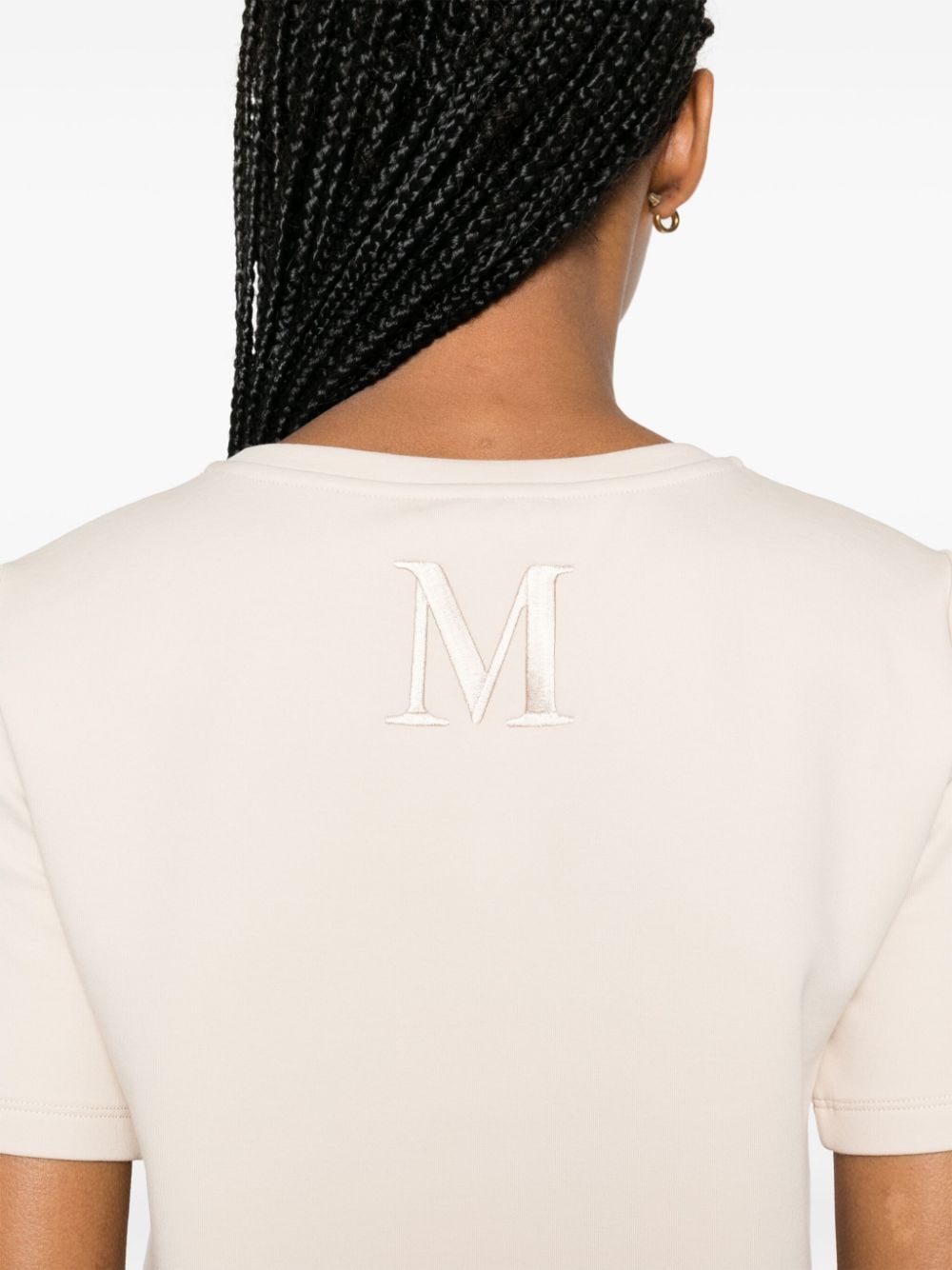 'S Max Mara T-shirt met geborduurd logo Beige