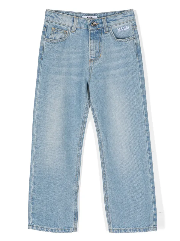 MSGM Kids ロゴ ジーンズ - Farfetch