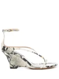 KHAITE Marion 75mm sandals - Neutrals