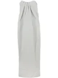 Co strapless pleat-detail shift maxi dress - Blue