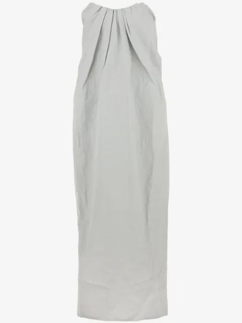 Co strapless pleat-detail shift maxi dress