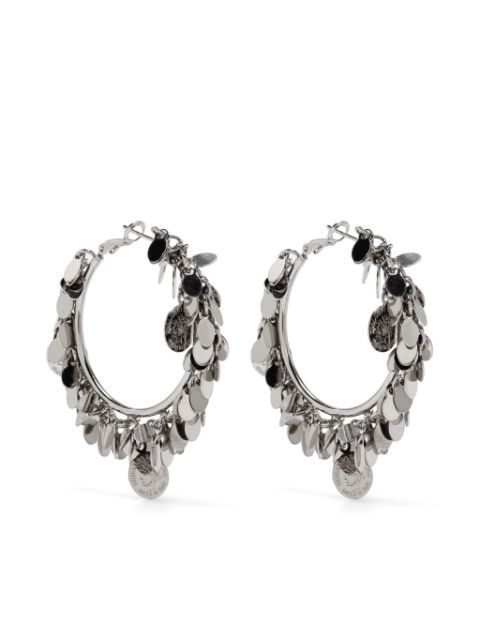Ermanno Scervino circular-tassel hoop earrings