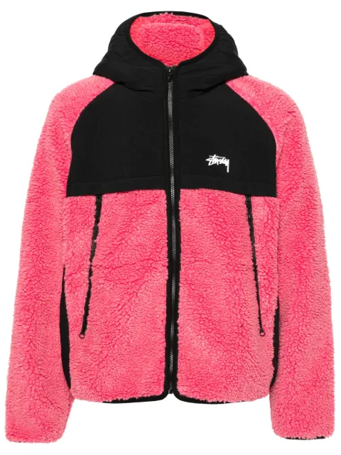 Stüssy logo-print hooded jacket