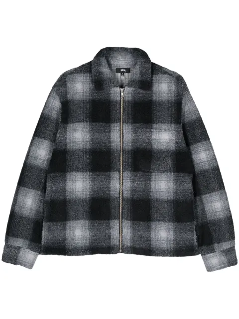 Stüssy checked fleece shirt