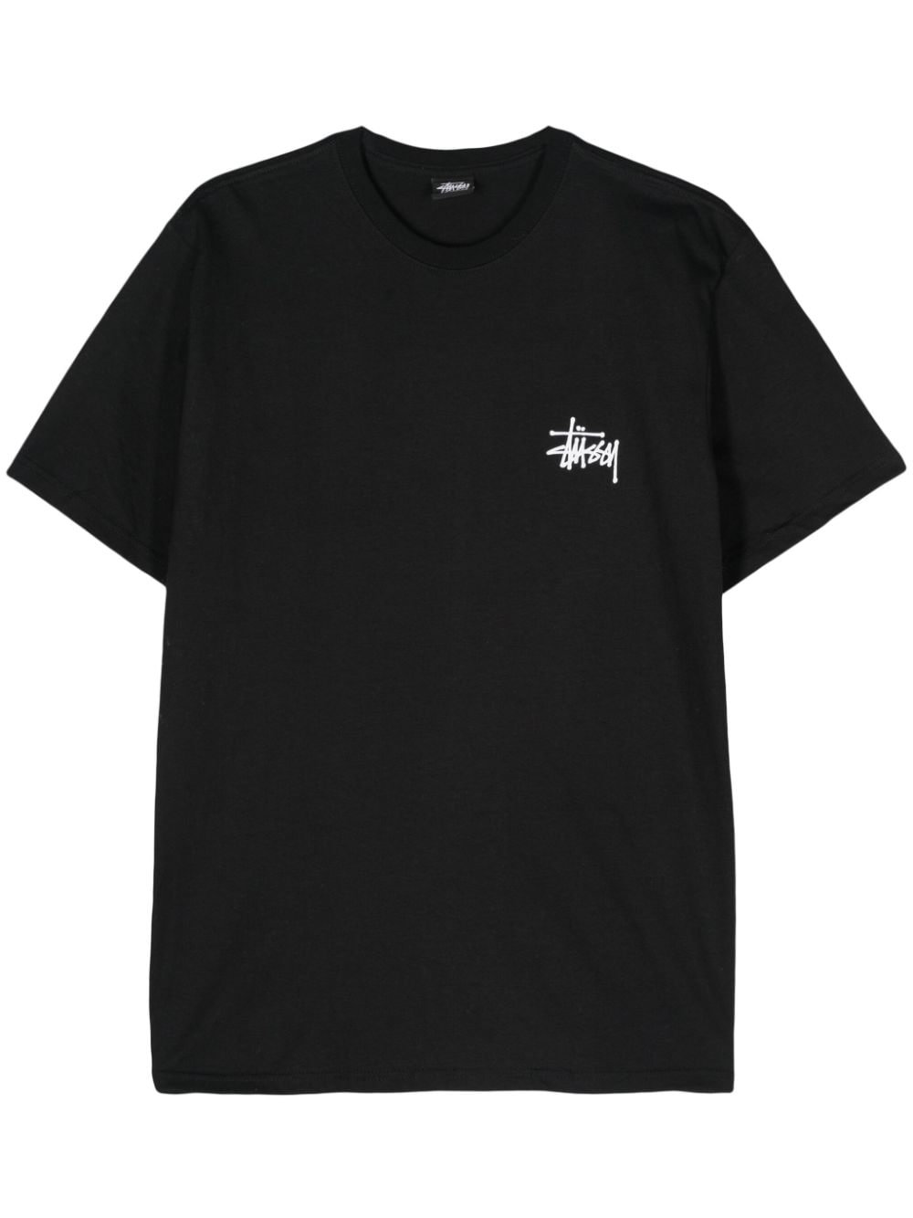 Stussy Basic Stüssy Cotton T-shirt In Black