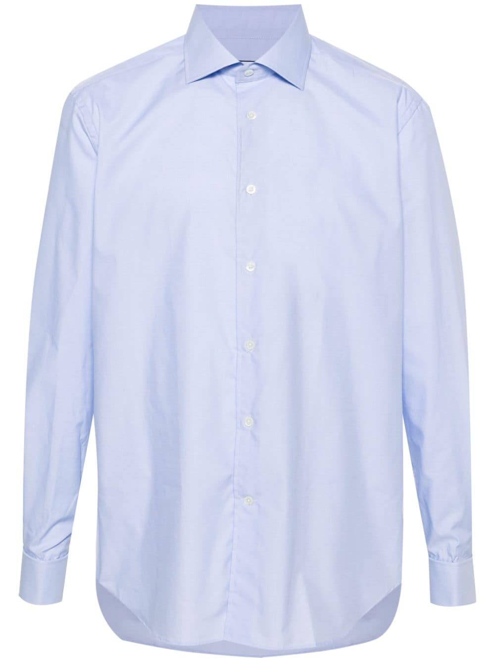 Corneliani classic-collar cotton shirt Blauw