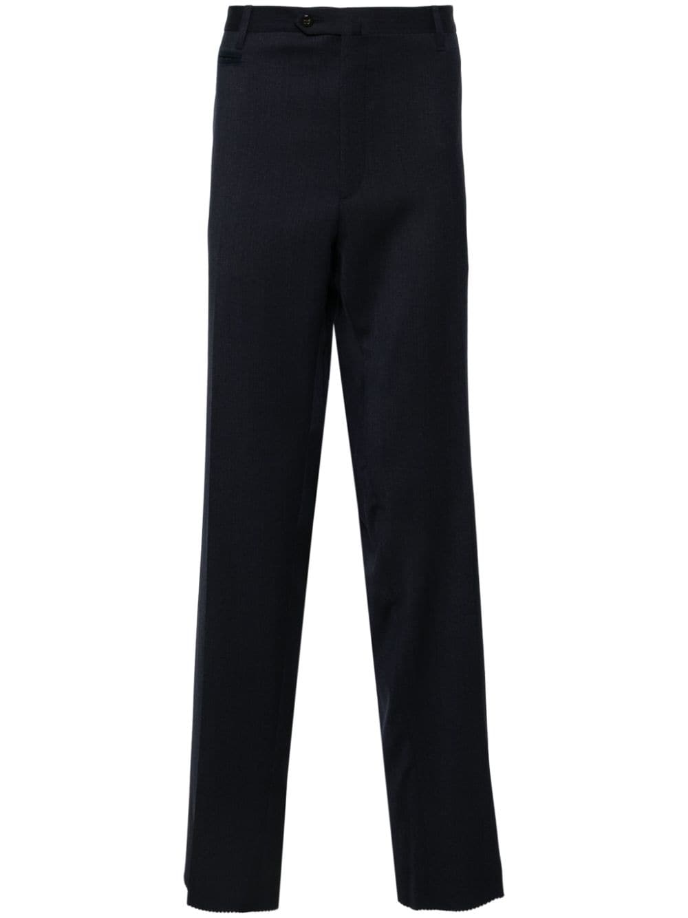 Corneliani Mid-rise Tailored Trousers In Blue
