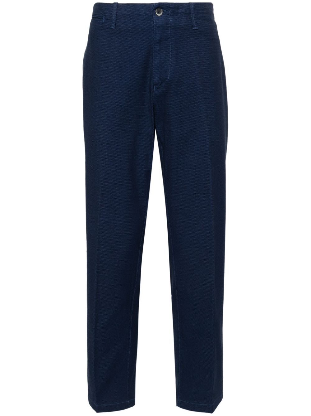 Corneliani mid-rise straight-leg trousers Blauw