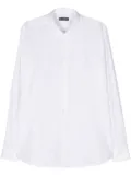 Corneliani semi-sheer cotton shirt - White