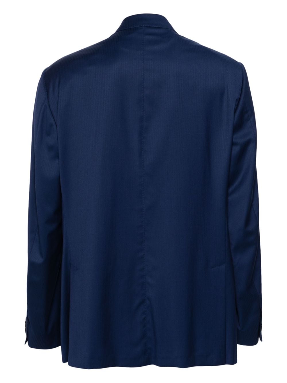 Shop Corneliani Herringbone Single-breasted Suit In Blue