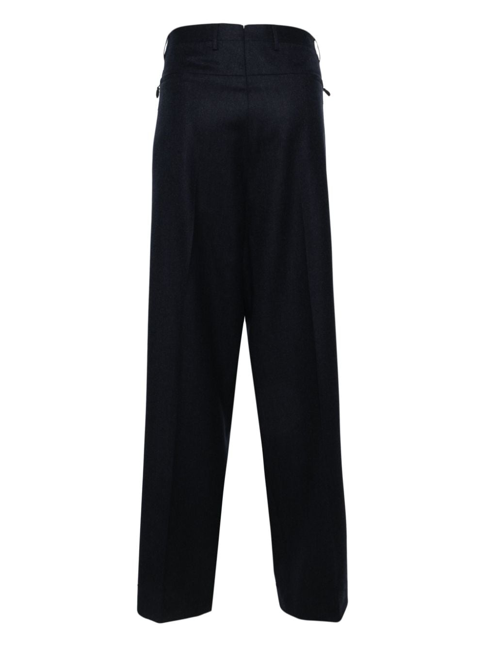 Shop Corneliani Mid-rise Tailored Trousers In Blue