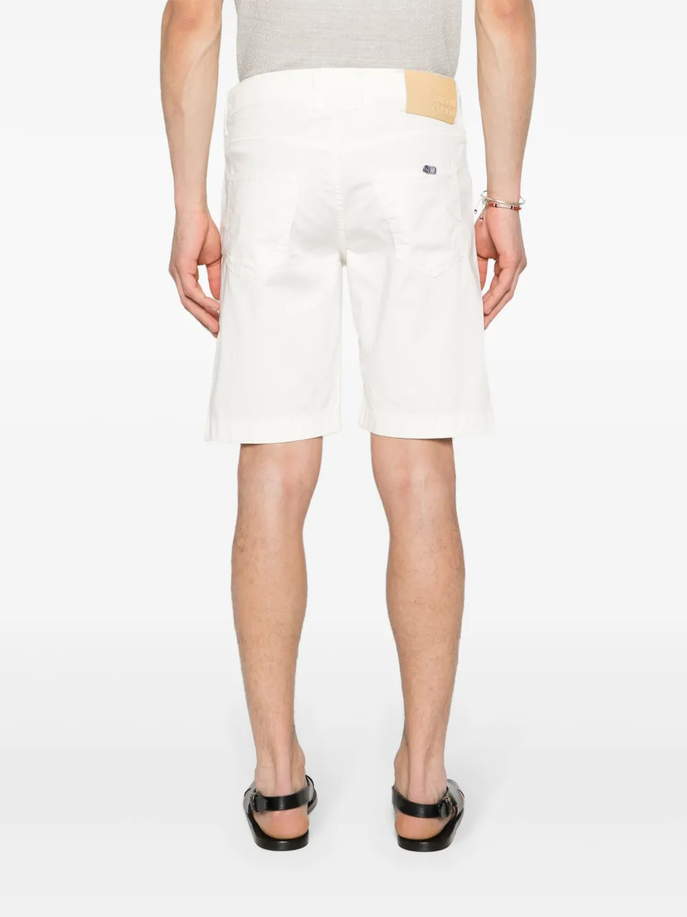 Jacob Cohën Nicolas popeline chino shorts Wit