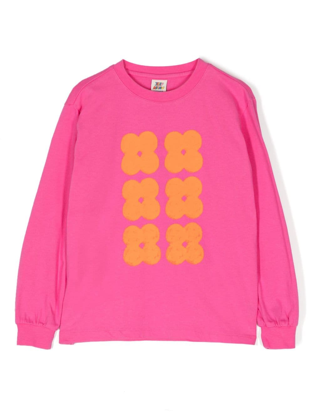 jellymallow t-shirt en coton à imprimé trèfle - rose