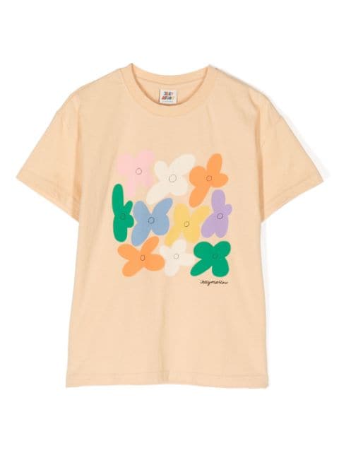 JELLYMALLOW floral-print cotton T-shirt