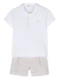 Il Gufo striped shorts set - White