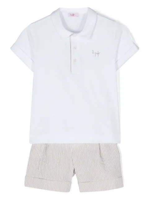 Il Gufo striped shorts set