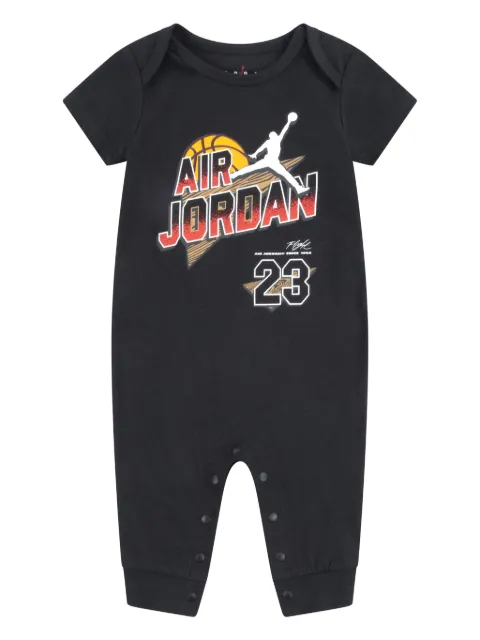 Jordan Kids logo-print jersey romper