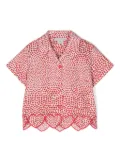 Stella McCartney Kids I Love You cotton shirt - Red