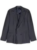 Corneliani peak-lapels double-breasted blazer - Blue