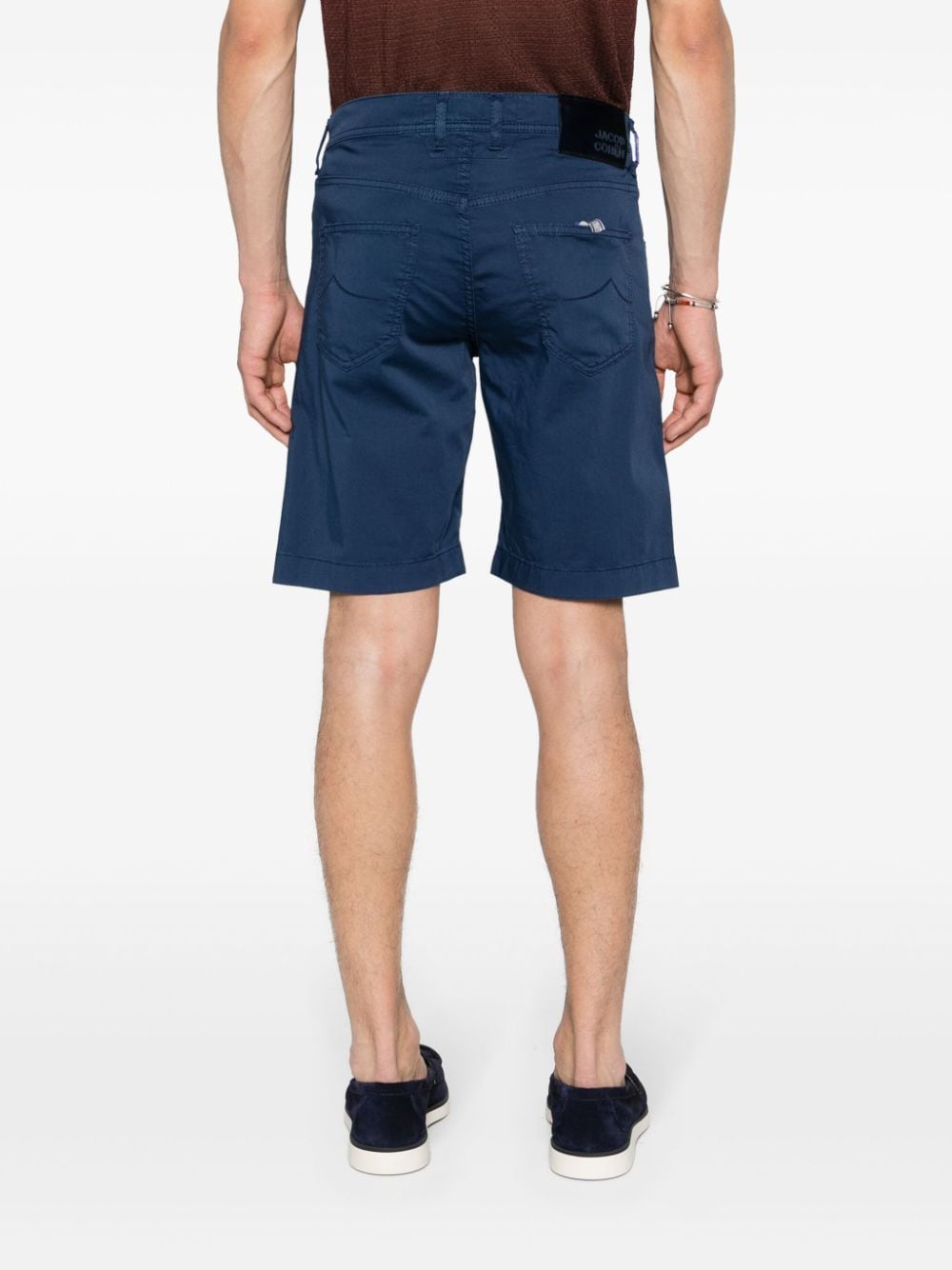 Jacob Cohën Nicolas popeline chino shorts Blauw