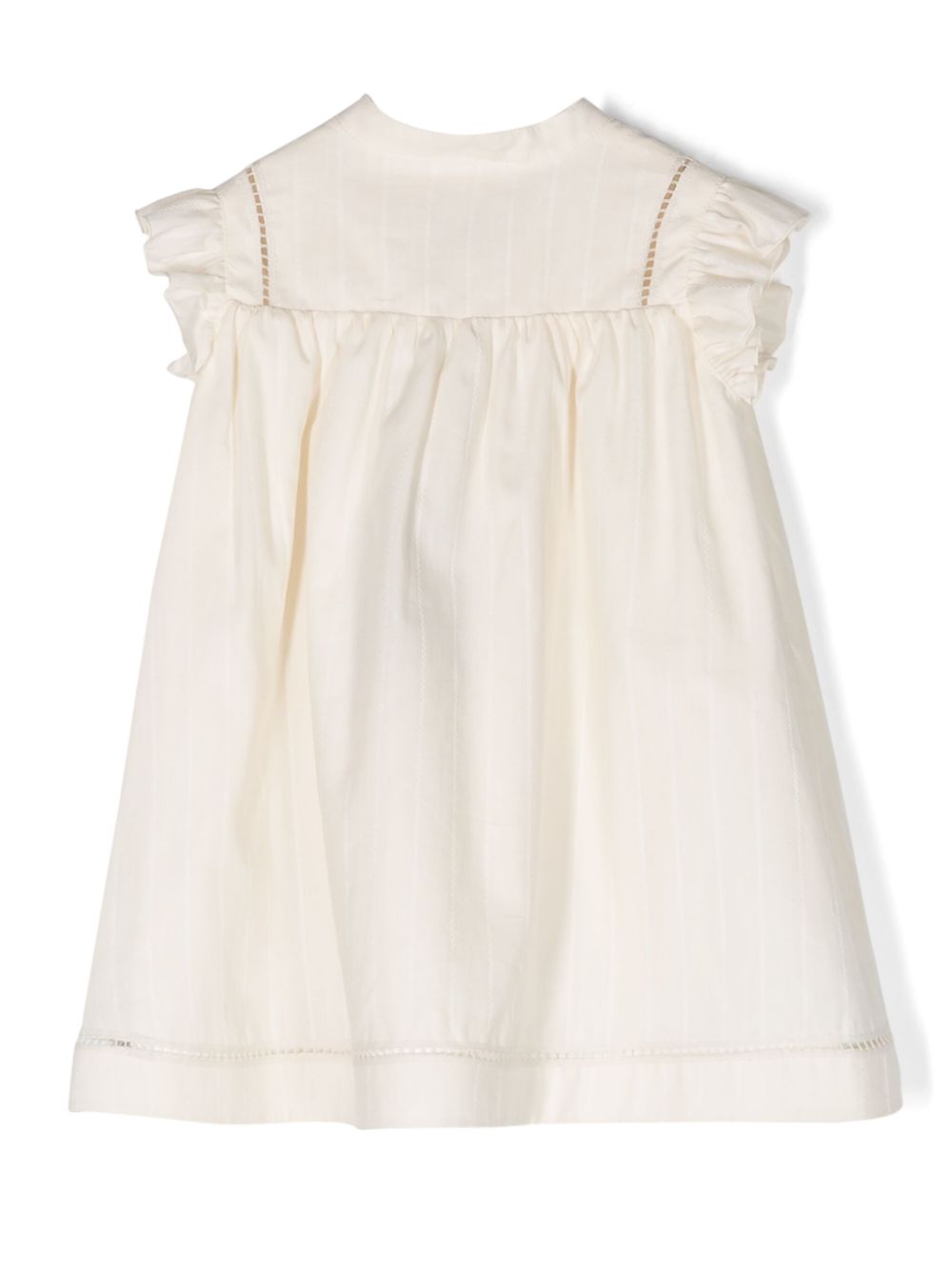 ETRO KIDS A-line cotton-blend dress - 105 PANNA