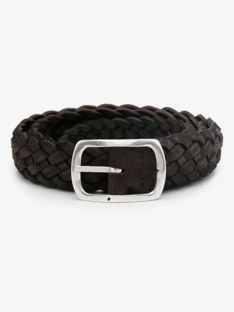 Orciani braided leather belt 