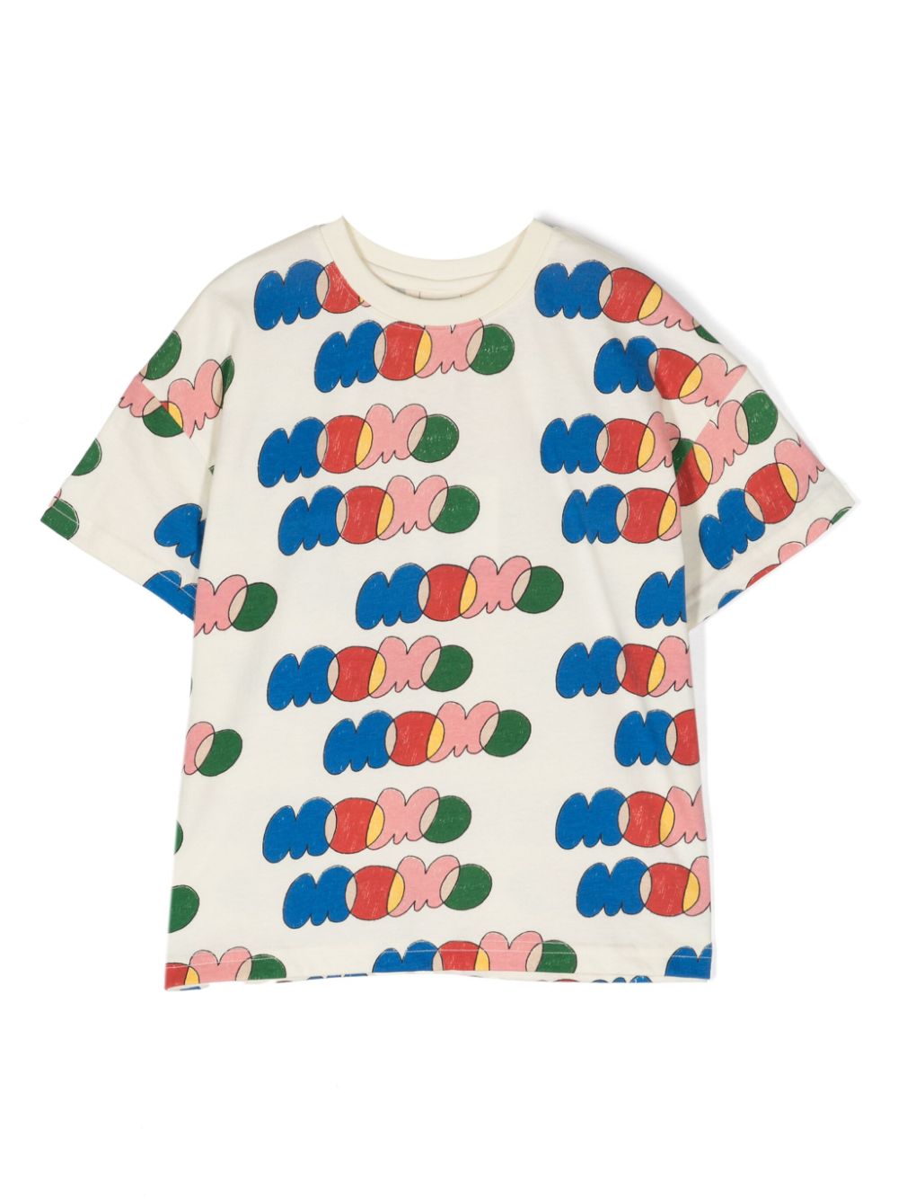 jellymallow t-shirt à imprimé momo - tons neutres