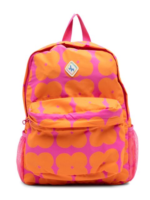 JELLYMALLOW floral-print two-tone backpack