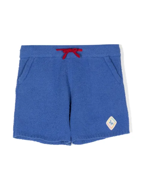 JELLYMALLOW logo-appliquéd bouclé shorts