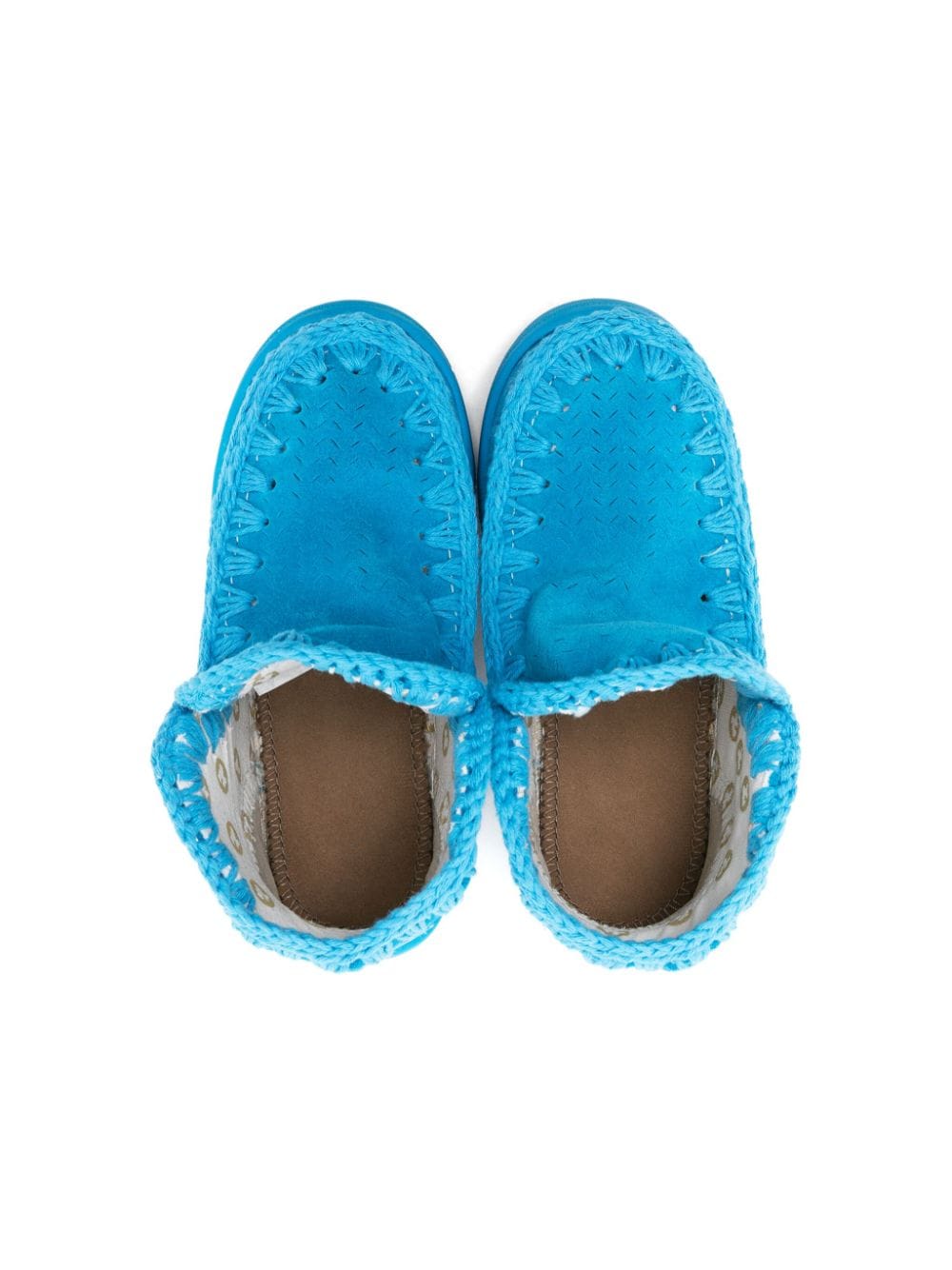 Shop Mou Summer Eskimo Suede Sneakers In Blue