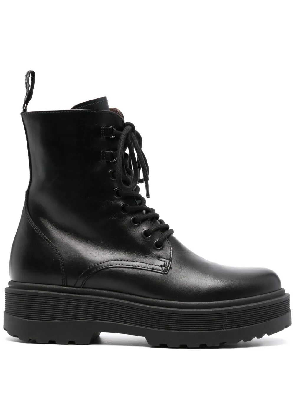 NeroGiardini calf-length leather boots Black