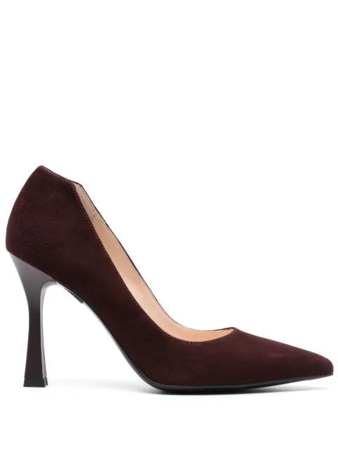 NeroGiardini 100mm suede pumps