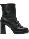 NeroGiardini Guanto 90mm leather boots - Black