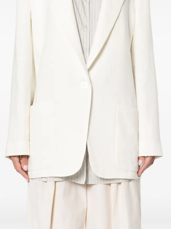 The Row Enza リネンジャケット | ニュートラル | FARFETCH JP The Row Enza リネンジャケット | ニュートラル | FARFETCH JP