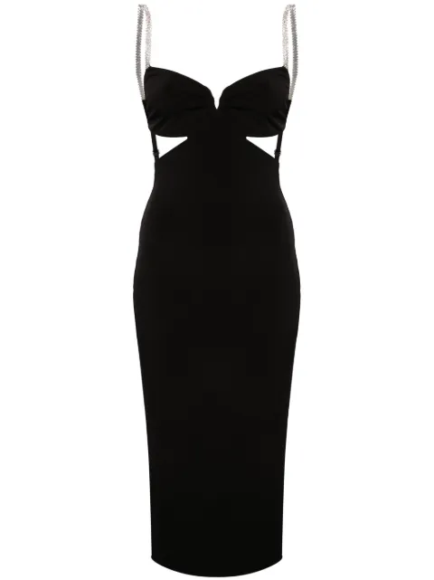 NISSA robe mi-longue à dos ouvert