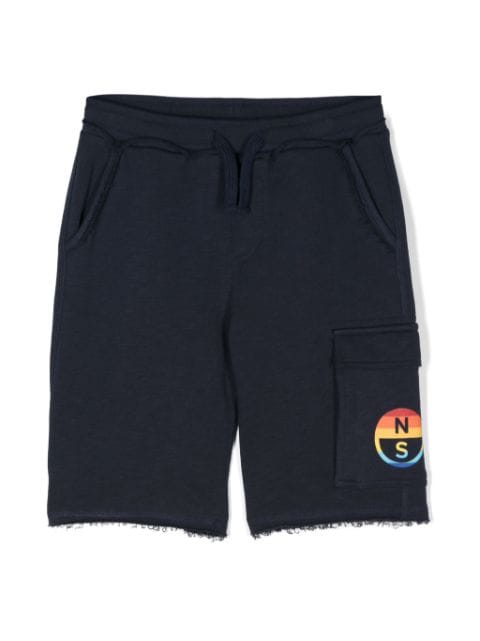 North Sails Kids shorts deportivos con logo estampado