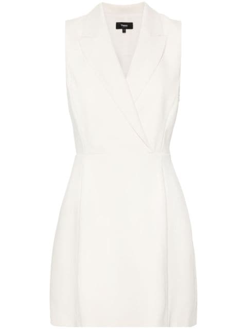 Theory peak-lapels blazer minidress