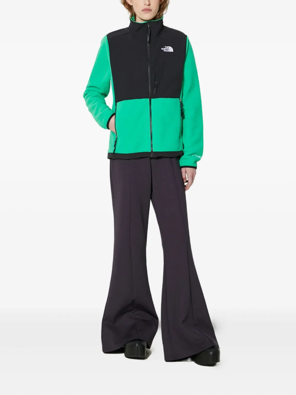The North Face Denali Fleece Sweatshirt In Green