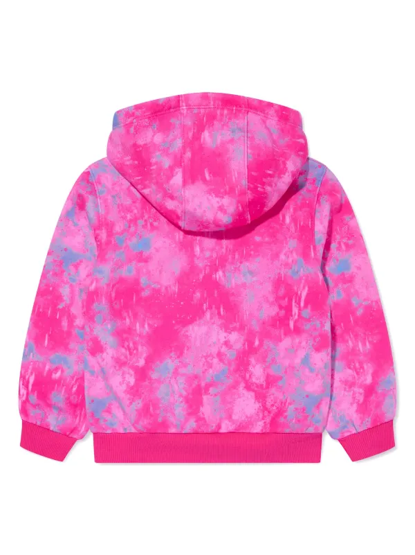 Nike Kids tie dye Print Jersey Hoodie Pink FARFETCH CA