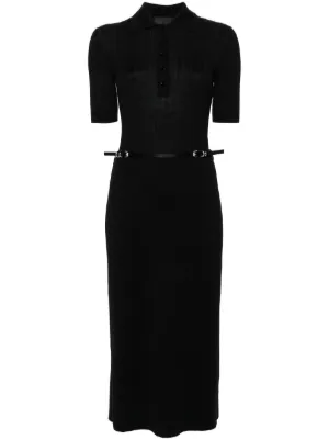Studio Nicholson Arden Midi Shirt Dress | Black | FARFETCH
