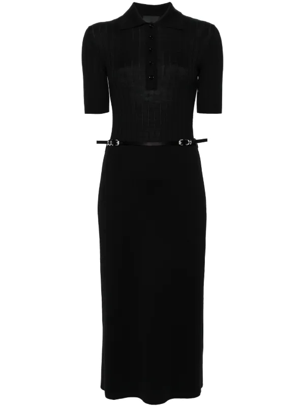 Givenchy Wollen midi jurk Zwart FARFETCH NL