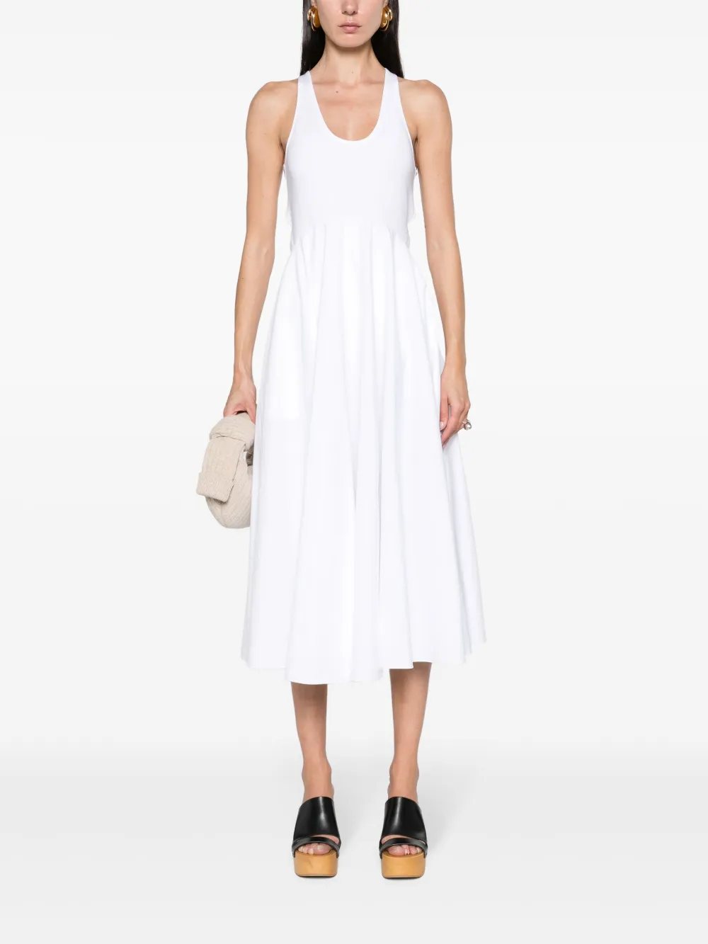 Alaïa flared poplin midi dress | Day Dresses | Image 2
