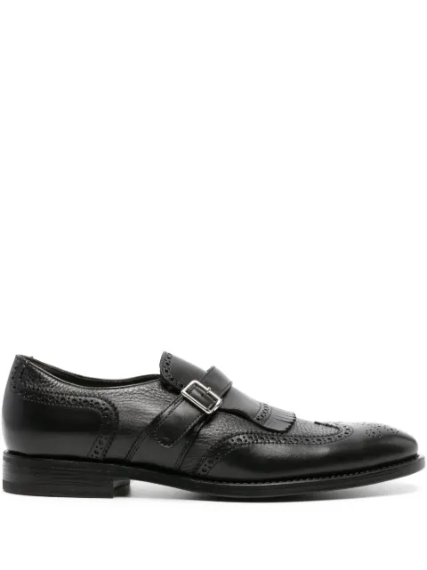 Henderson Baracco almond-toe leather brogues