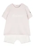 Moncler Enfant logo-print shorts set - White